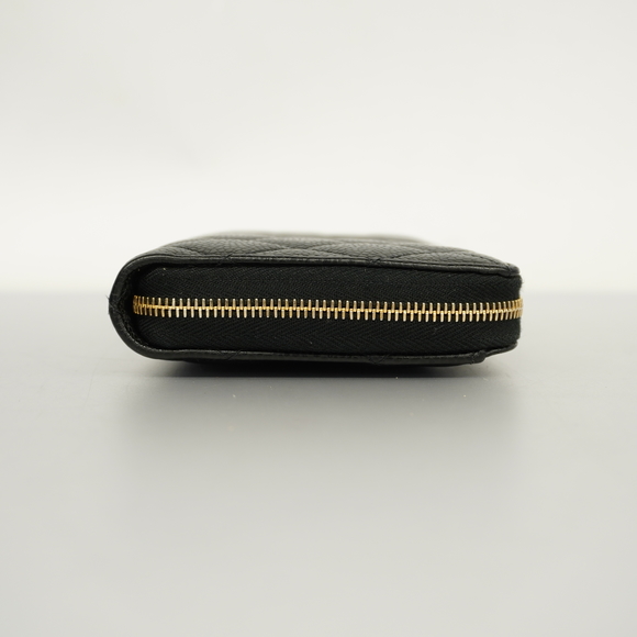 Auth Chanel Matelasse Bi-fold Long Wallet Gold Metal Fittings Women's Caviar ... - Picture 2 of 8